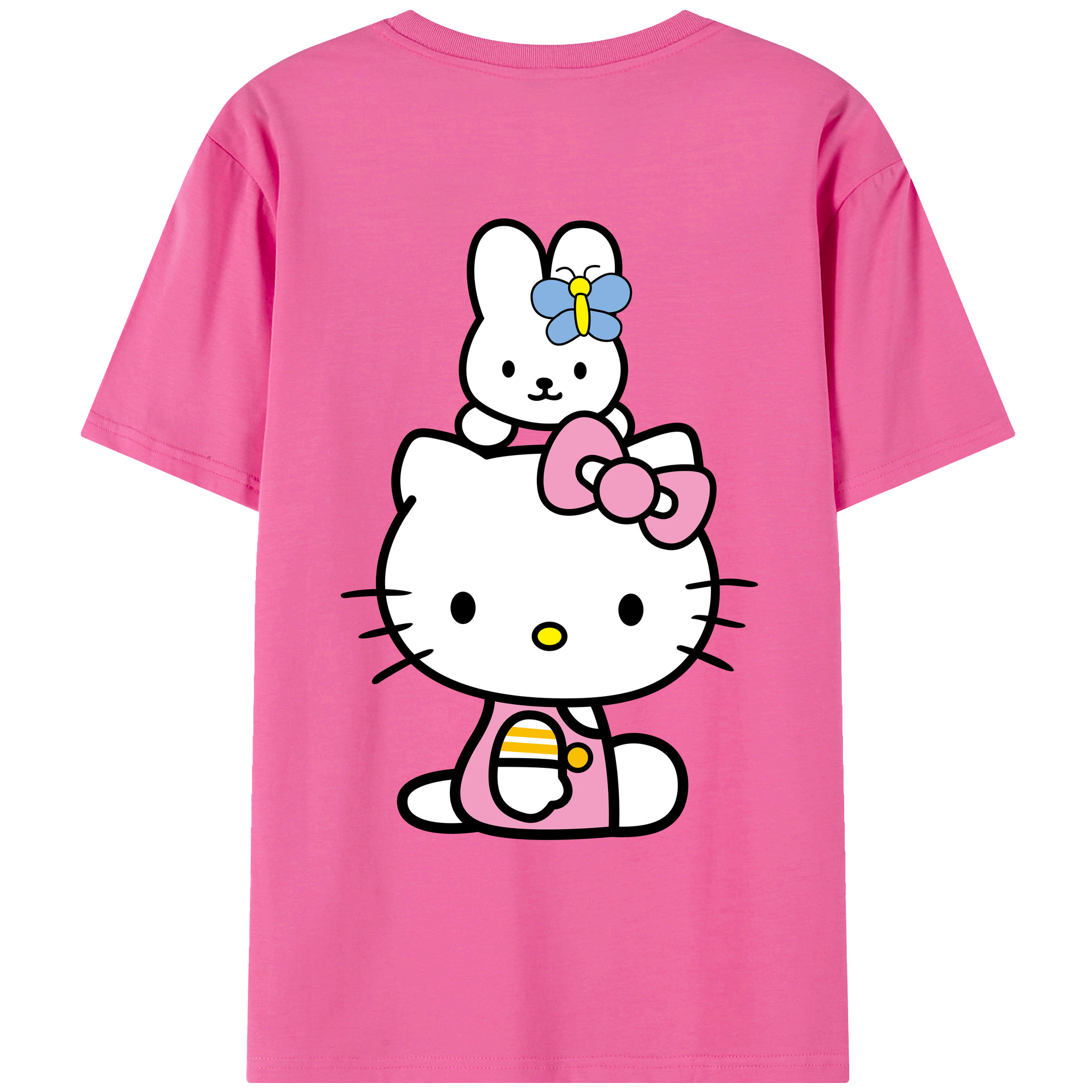 （画像用） Hello Kitty ハローキティ レディース半袖Tシャツ(バックプリント)
